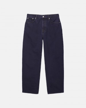 Stussy Big Ol' Denim Jeans Donkerblauw | 48752-ICNQ