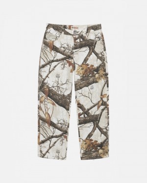 Stussy Big Ol' Realtree Edge Jeans Wit | 29365-OAJQ