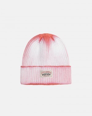 Stussy Cuff Beanie Workgear Spray Hoeden Oranje | 83605-GITW