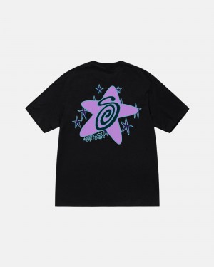 Stussy Galaxy T-shirts Zwart | 68270-CQRB