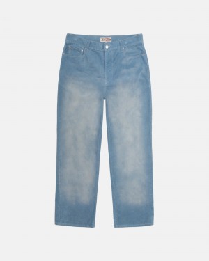 Stussy Klassieke Faded Corduroy Jeans Blauw | 09685-ZDGW