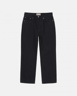 Stussy Klassieke Overdyed Jeans Zwart | 12869-RTFO