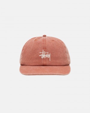 Stussy Low Pro Basic Washed Strapback Hoeden Bruin | 12435-QFAH