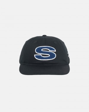 Stussy Low Pro Chenille S Snapback Hoeden Zwart | 50478-IXSP