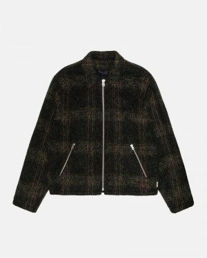 Stussy Mohair Club Jassen Olijfgroen | 97436-JSWL