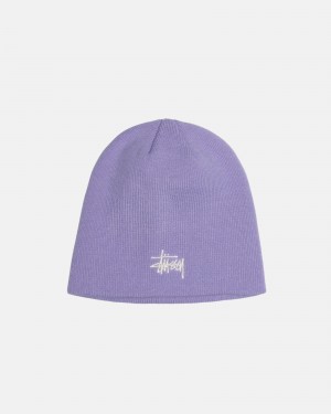 Stussy Skullcap Basic Hoeden Paars | 78451-BUCQ