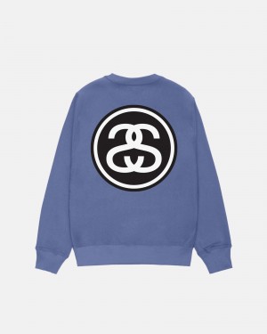 Stussy Ss-Link Crew Sweatshirts Blauw | 03257-XUWF