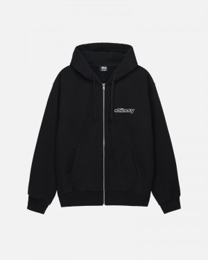 Stussy Ss-Link Zip Hoodie Zwart | 85294-RKOA