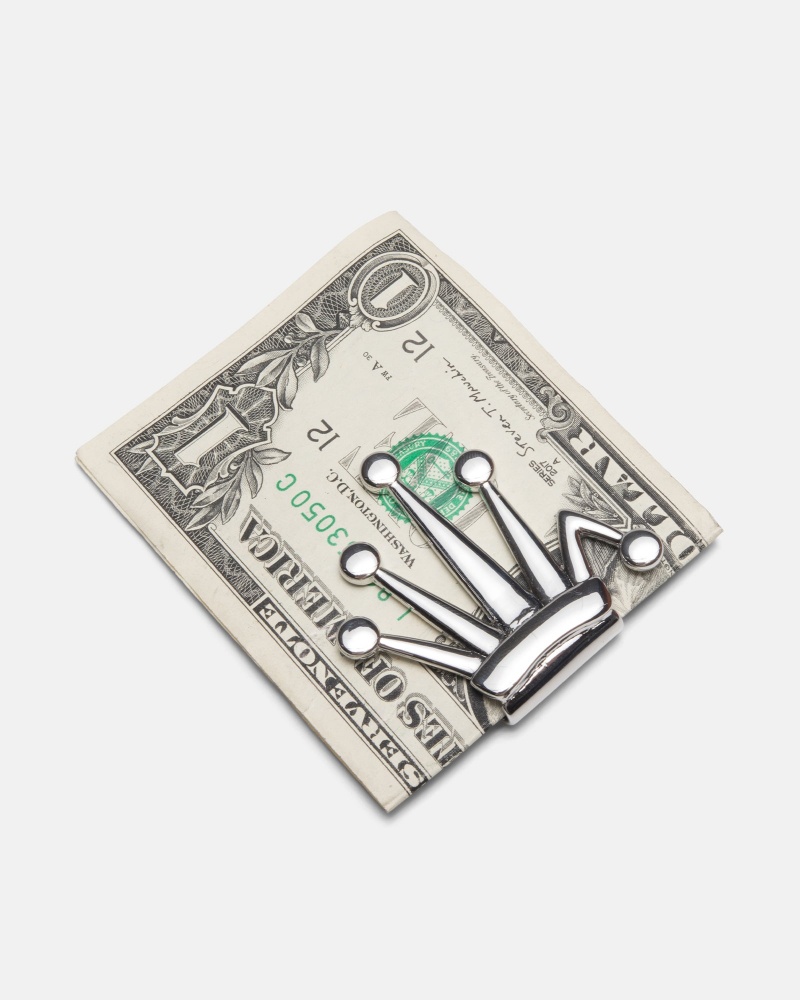 Stussy Bent Crown Money Clip Zilver | 13254-ZFRB