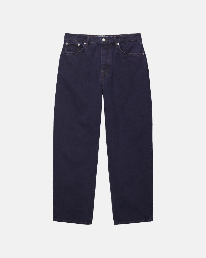 Stussy Big Ol\' Denim Jeans Donkerblauw | 08423-DTOH