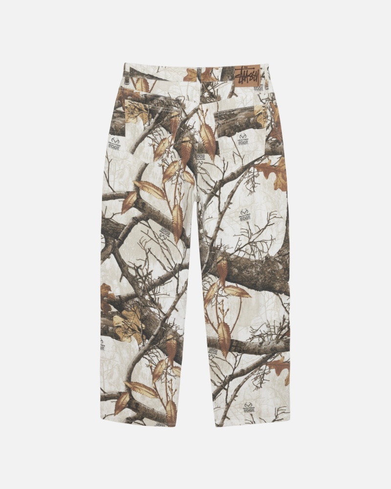 Stussy Big Ol' Realtree Edge Jeans Wit | 29365-OAJQ