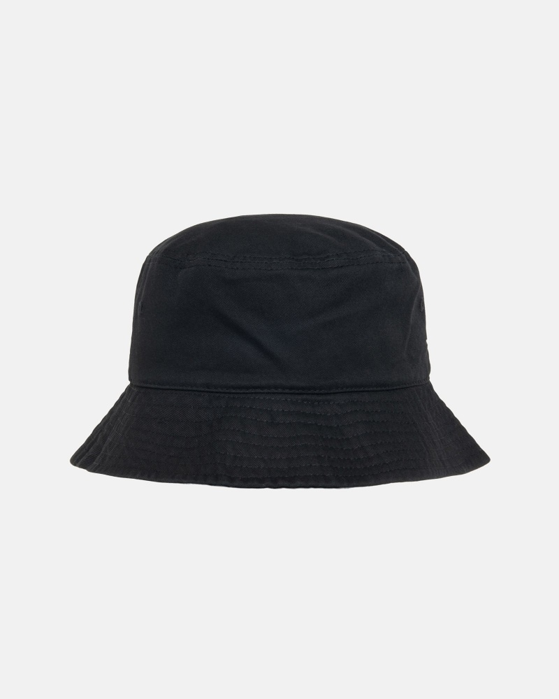 Stussy Bucket Stock Hoeden Zwart | 01872-OCBX