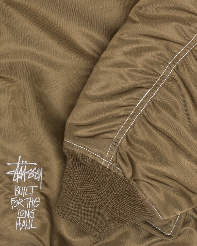 Stussy Built Reversible Bomber Jassen Bruin | 49735-EUNP