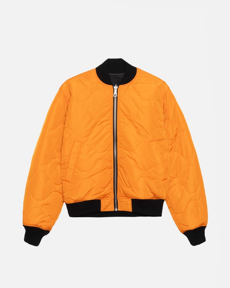 Stussy Built Reversible Bomber Jassen Zwart | 58642-FAZG