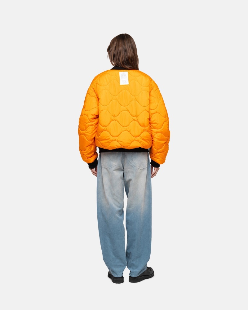 Stussy Built Reversible Bomber Jassen Zwart | 58642-FAZG