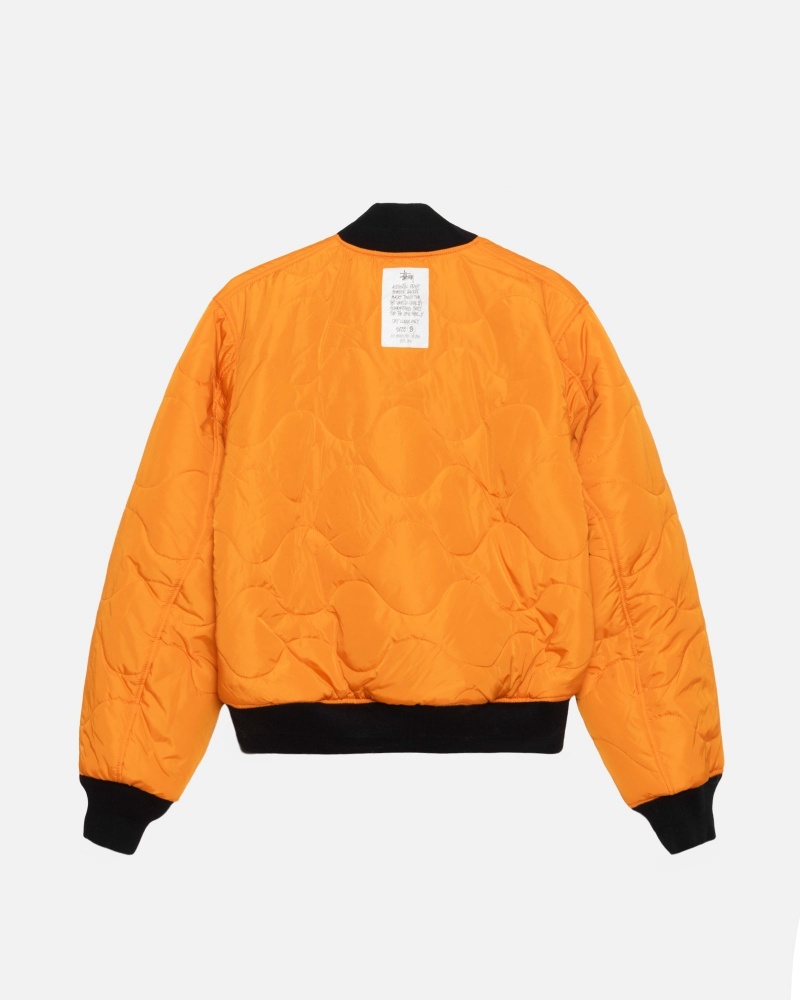 Stussy Built Reversible Bomber Jassen Zwart | 58642-FAZG