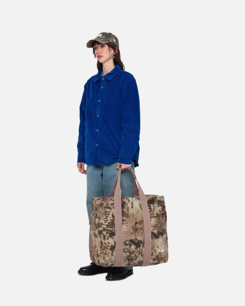 Stussy Canvas Flight Tassen Olijfgroen | 89240-BXPK