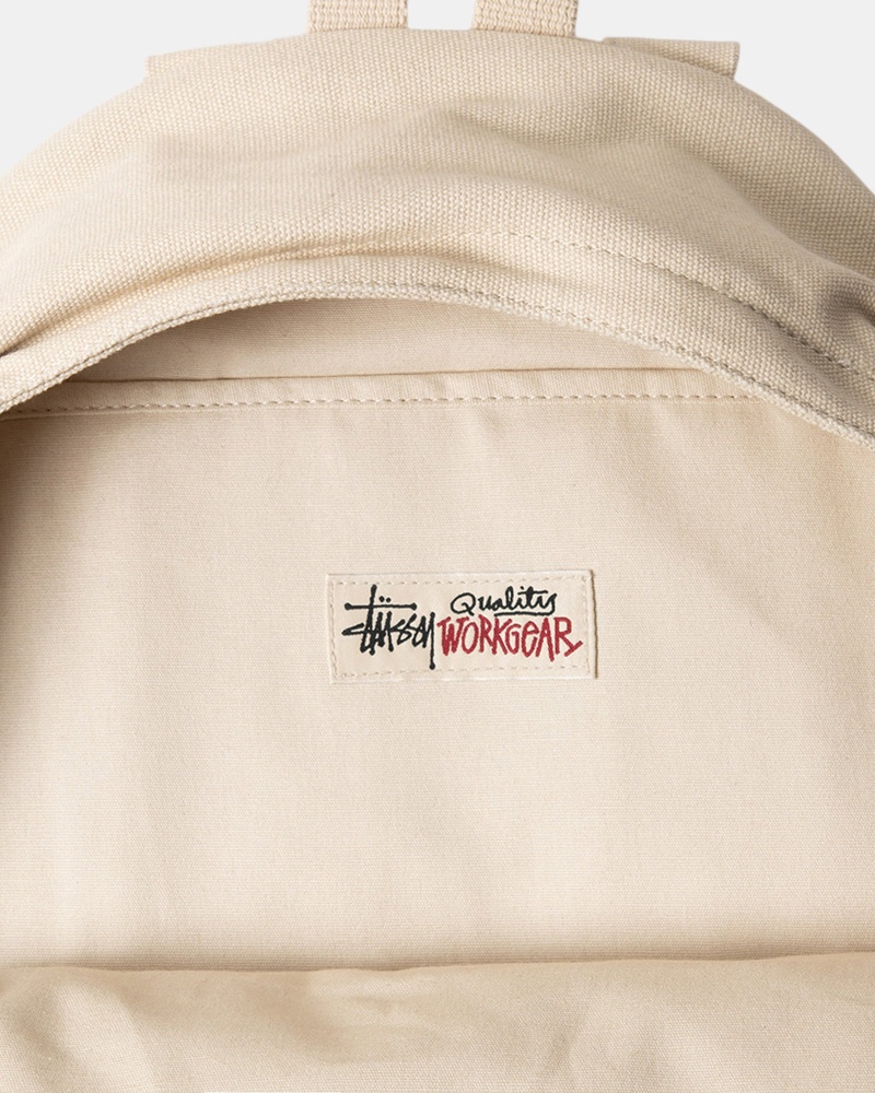 Stussy Canvas Rugzak Beige | 46309-SCPN