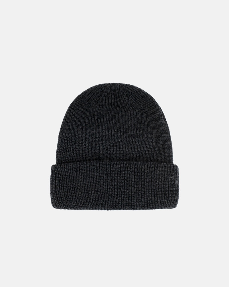 Stussy Cuff Beanie Basic Hoeden Zwart | 86152-DUWB