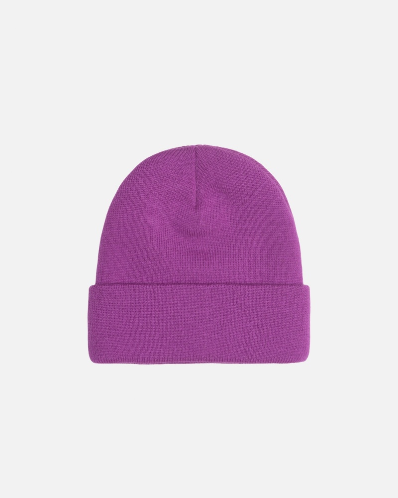 Stussy Cuff Beanie Stock Hoeden Paars | 02149-DNIZ