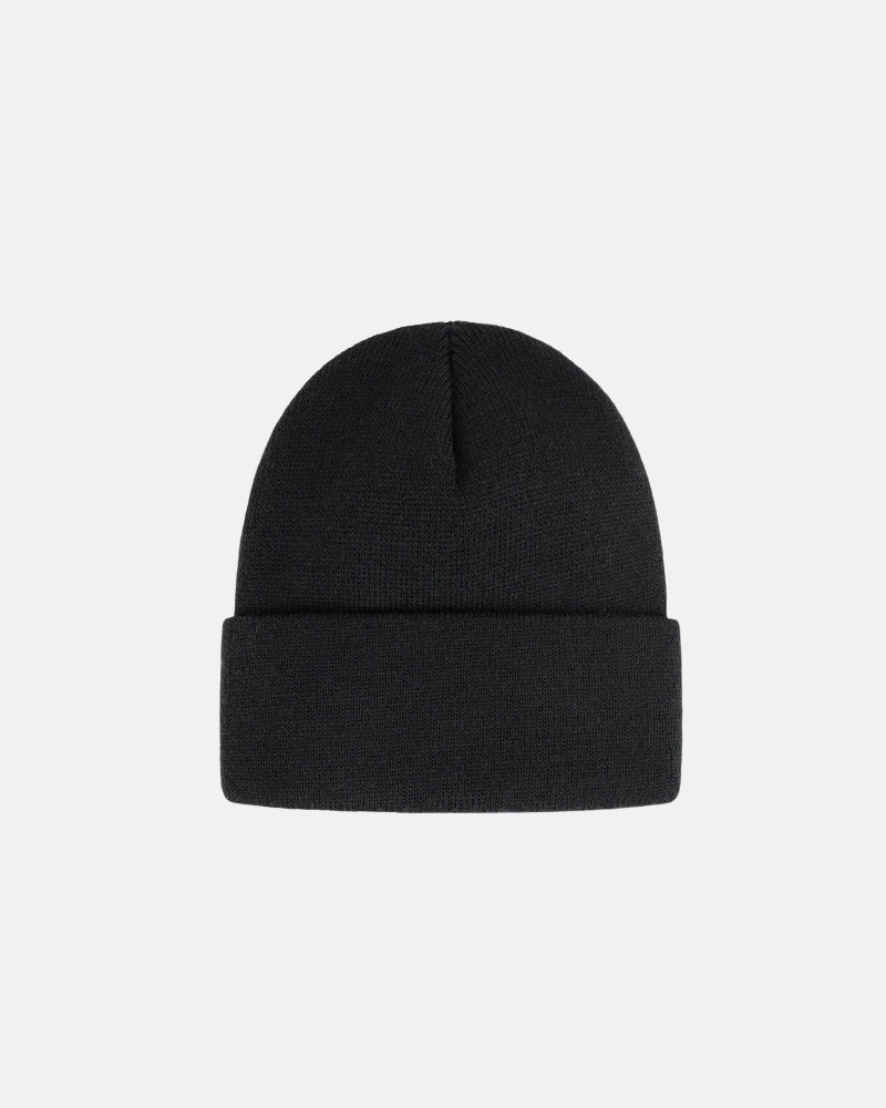 Stussy Cuff Beanie Stock Hoeden Zwart | 65109-CDTA