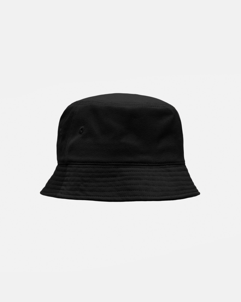 Stussy Deep Bucket Ss Link Hoeden Zwart | 60538-YXNQ