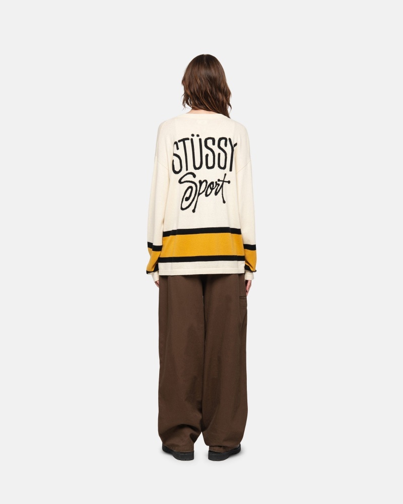 Stussy Hockey Truien Beige | 76801-NORV