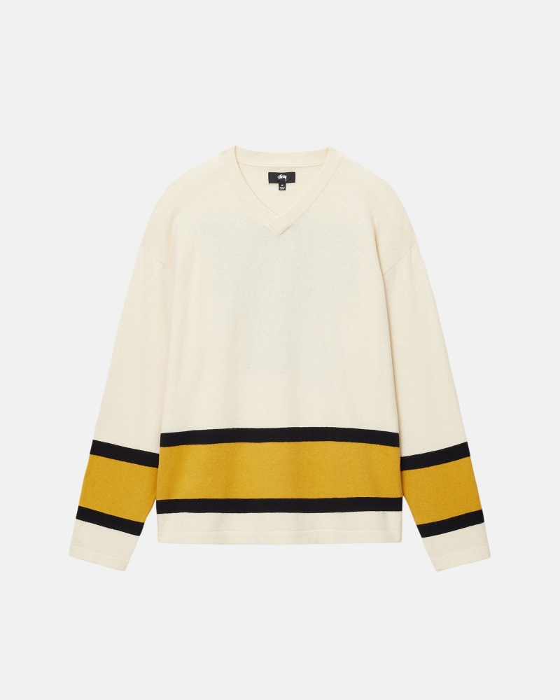 Stussy Hockey Truien Beige | 76801-NORV