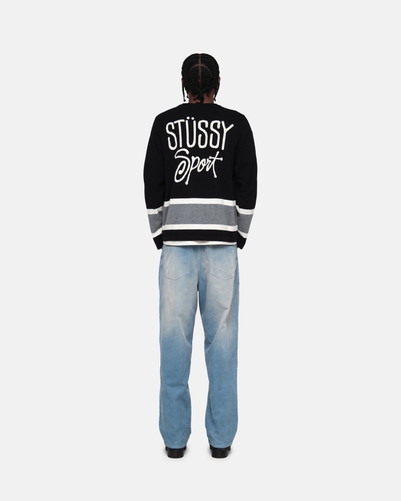 Stussy Hockey Truien Zwart | 30176-CXLR