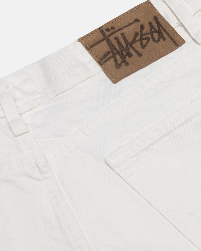 Stussy Klassieke Overdyed Jeans Beige | 45291-OTMD