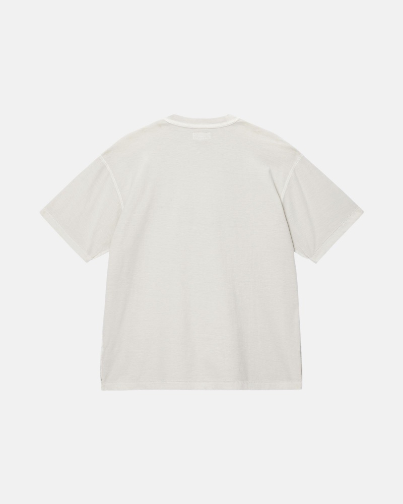 Stussy Lazy T-shirts Beige | 42509-PITO