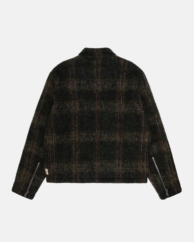 Stussy Mohair Club Jassen Olijfgroen | 97436-JSWL