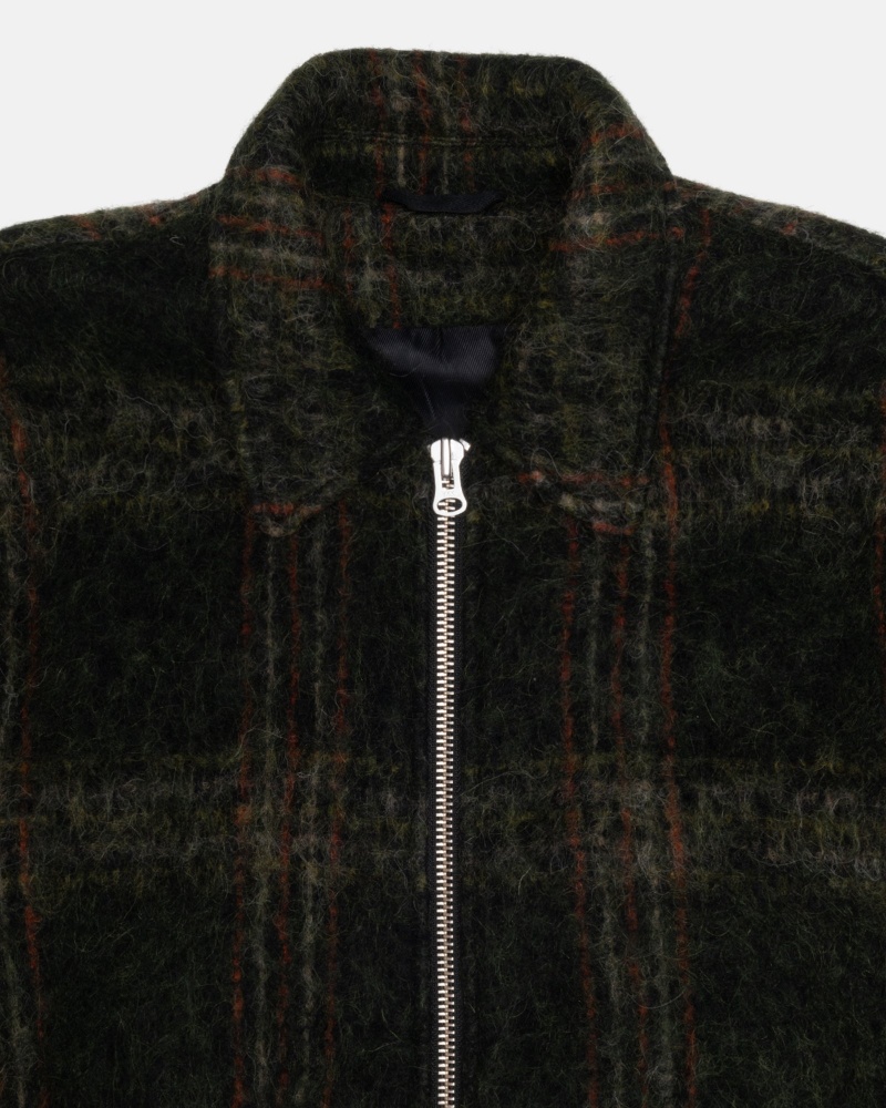 Stussy Mohair Club Jassen Olijfgroen | 97436-JSWL