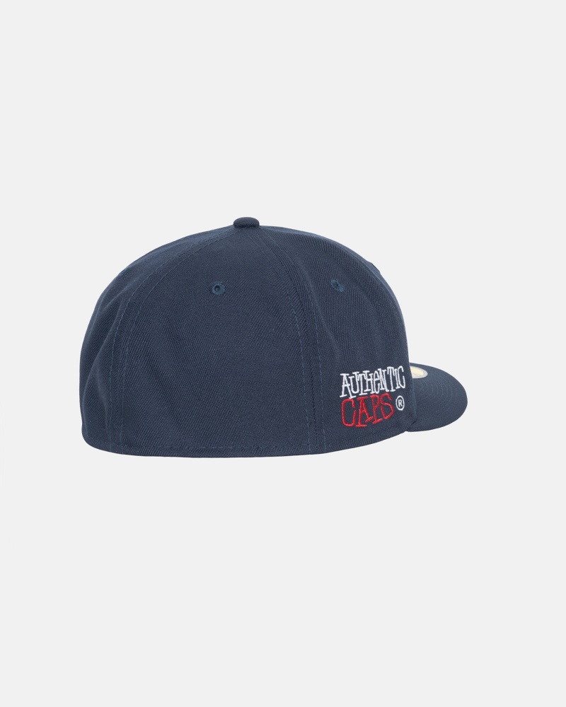 Stussy New Era 59fifty Authentic Hoeden Donkerblauw | 97642-PTBY