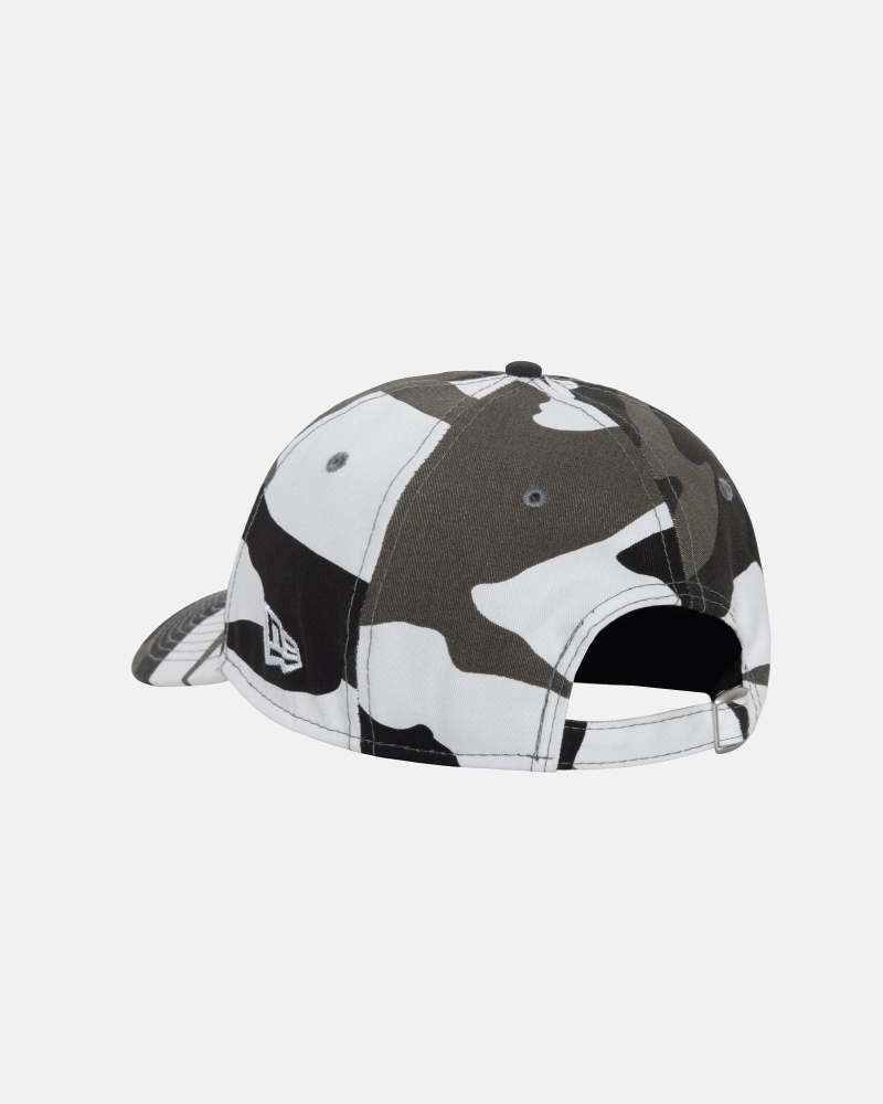 Stussy New Era 9twenty Basic Strapback Hoeden Wit Camo | 56871-BYRV