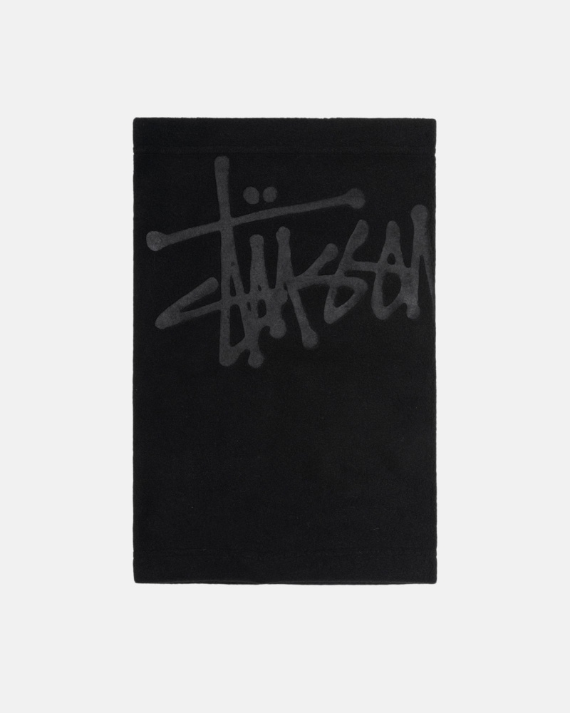 Stussy Polar Fleece Nek Warmer Zwart | 54123-DLIM