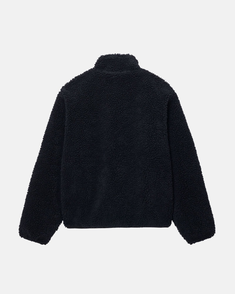 Stussy Sherpa Reversible Jassen Zwart | 14690-BQGF