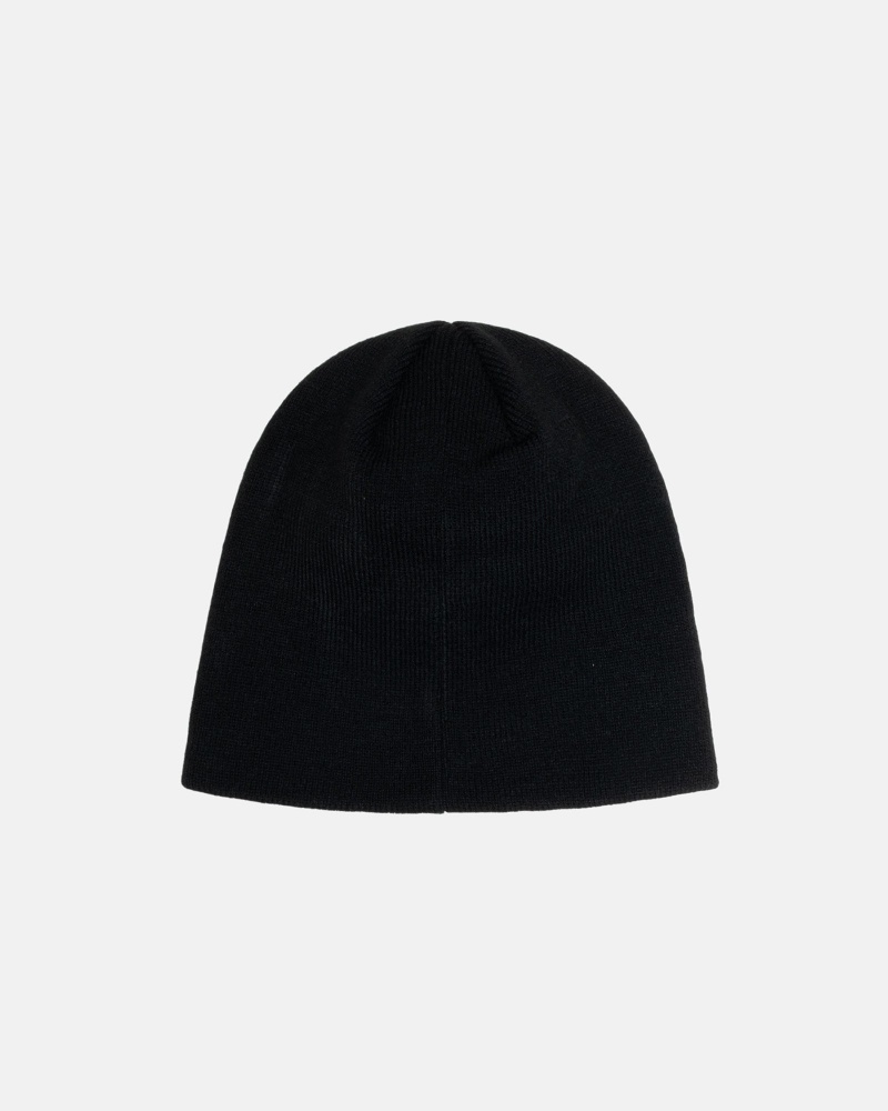 Stussy Skullcap Basic Hoeden Zwart | 98704-ECGX