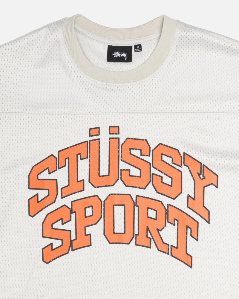 Stussy Sport Mesh Football Jersey Beige | 85190-LFNM