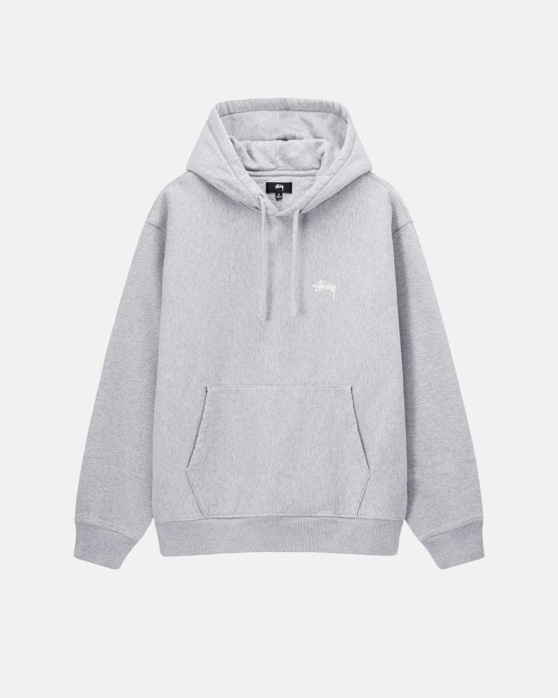 Stussy Stock Logo Hoodie Grijs | 73145-VSMO