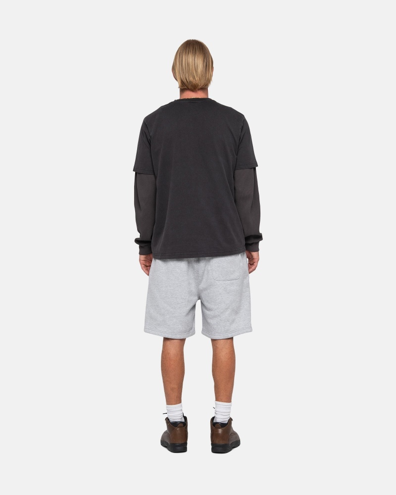 Stussy Stock Logo Korte Broek Grijs | 24635-DMAL