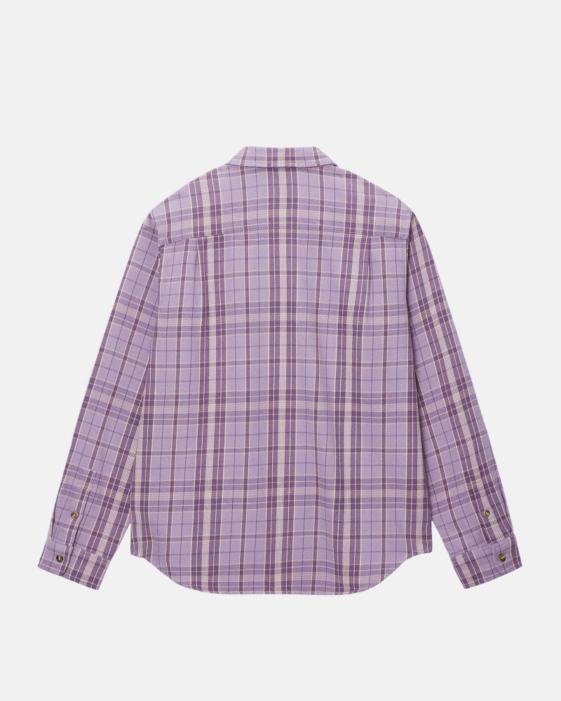 Stussy Stones Plaid Shirts     Lavendel | 68537-OTCH