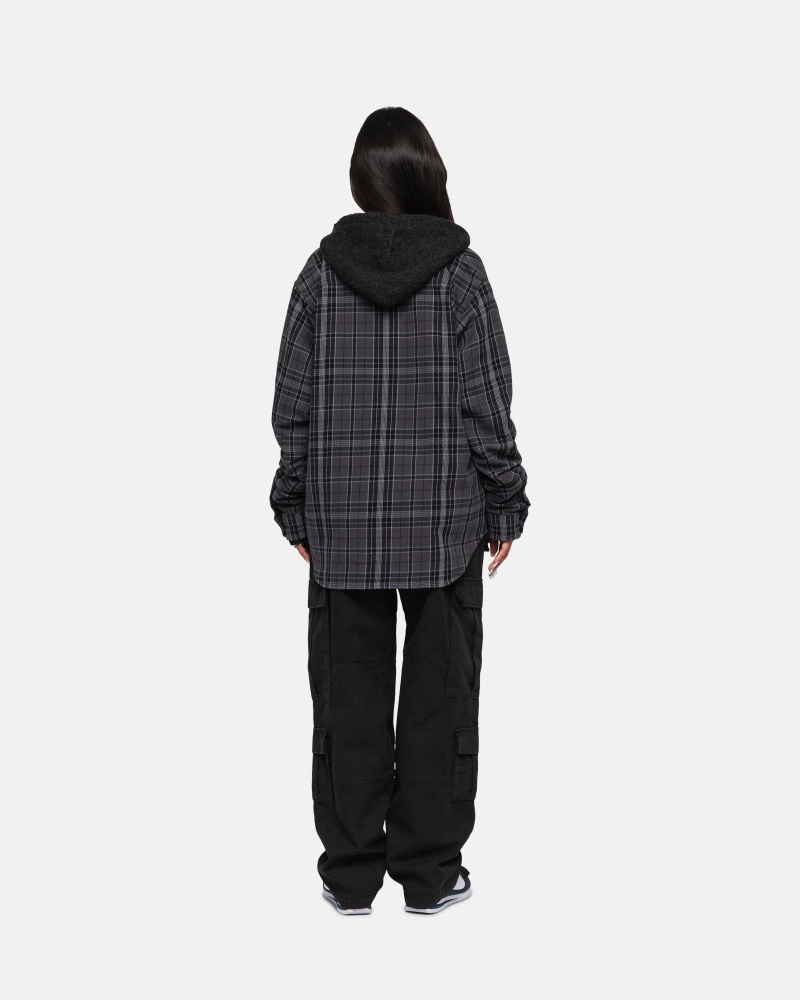 Stussy Stones Plaid Shirts     Zwart | 20918-KMBH