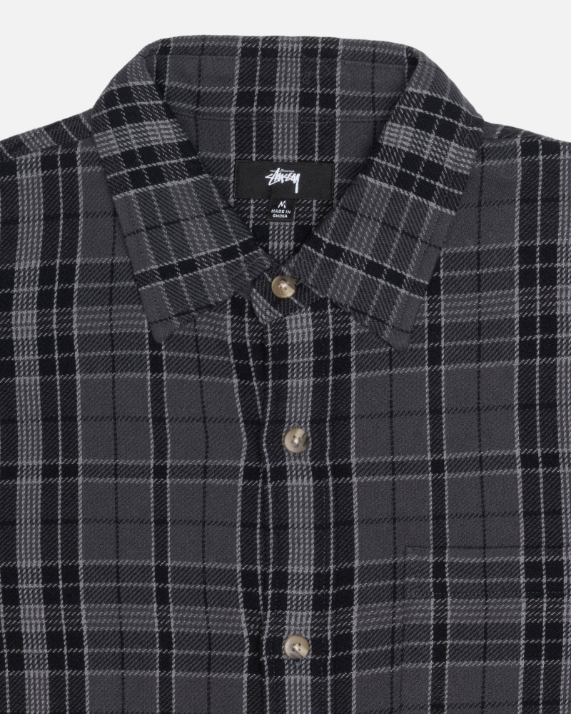 Stussy Stones Plaid Shirts     Zwart | 20918-KMBH