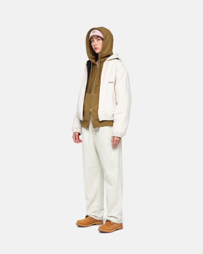 Stussy Werk Insulated Canvas Jassen Beige | 26539-AMBW