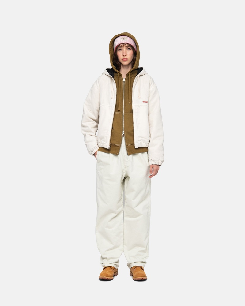 Stussy Werk Insulated Canvas Jassen Beige | 26539-AMBW