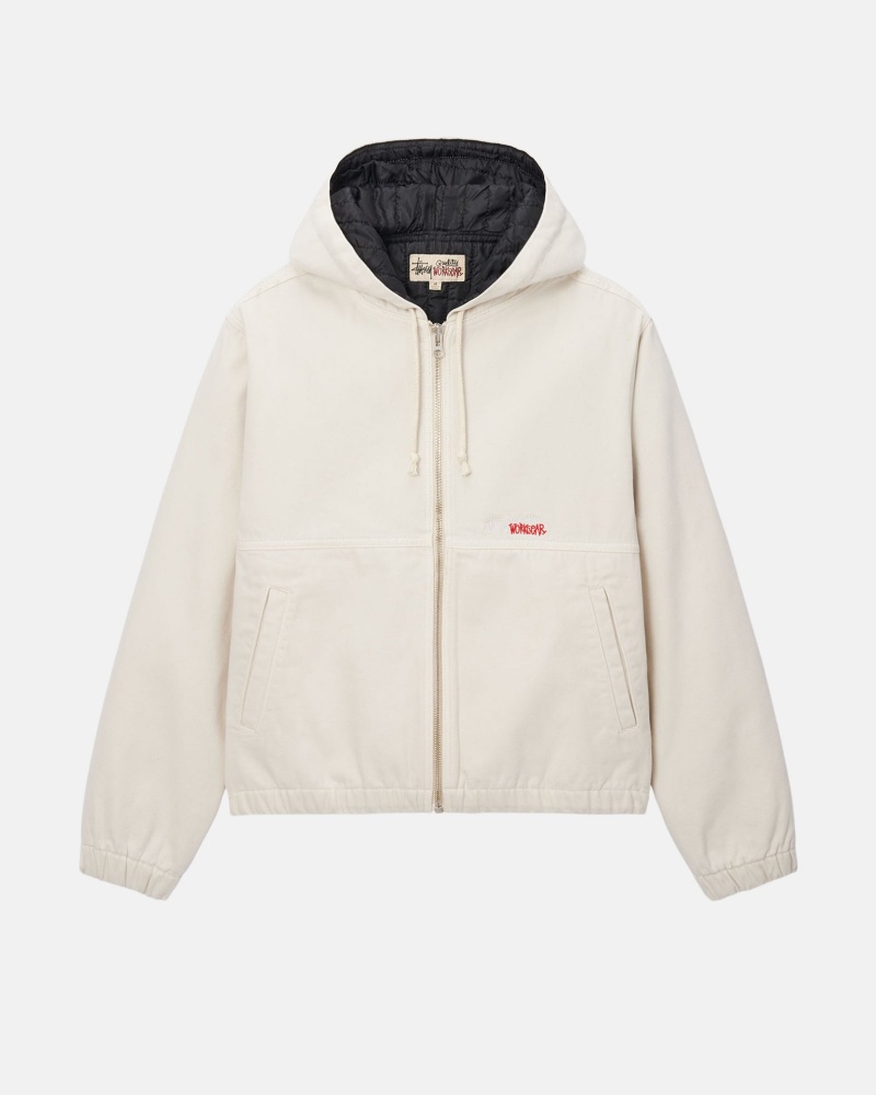 Stussy Werk Insulated Canvas Jassen Beige | 26539-AMBW