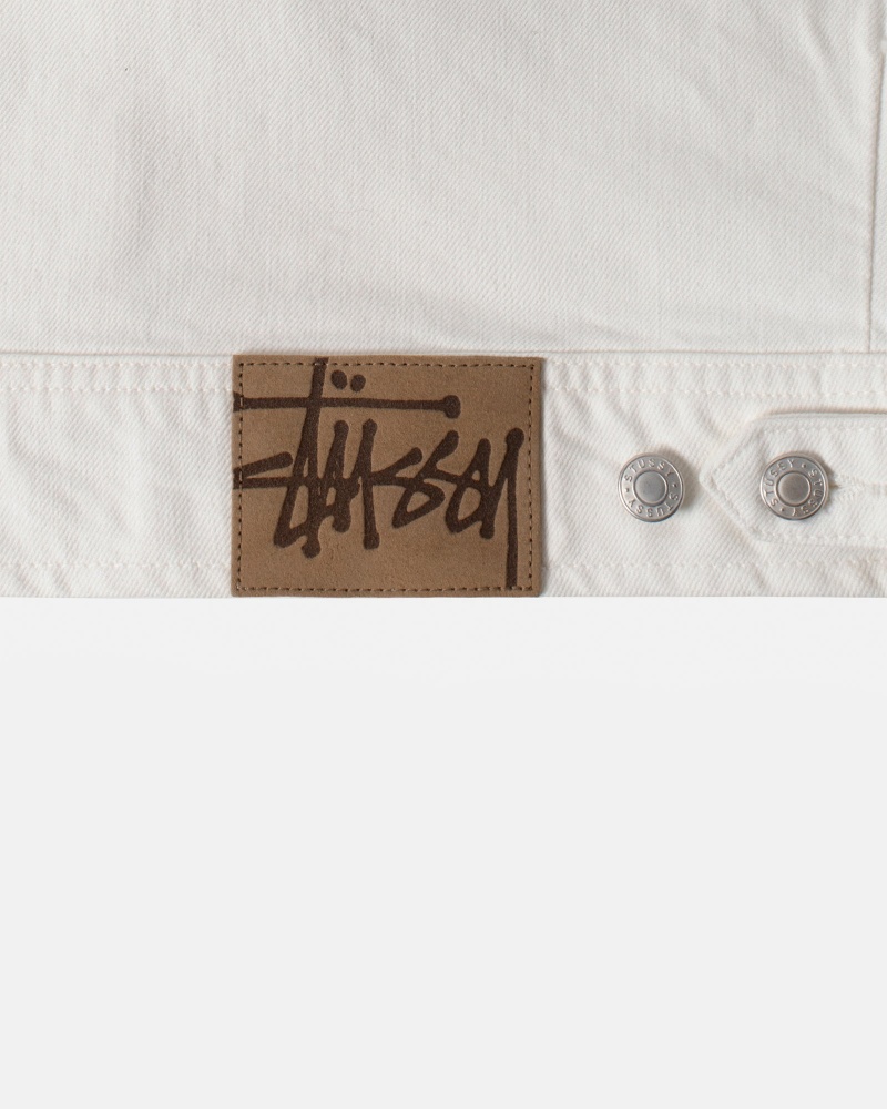 Stussy Zip Werk Overdyed Jassen Beige | 61028-WDVJ